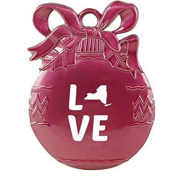 Pewter Christmas Bulb Ornament - New York Love - New York Love