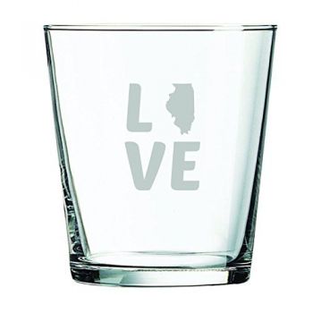 13 oz Cocktail Glass - Illinois Love - Illinois Love