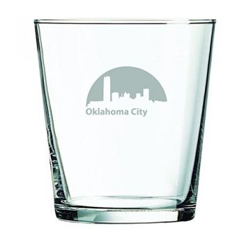 13 oz Cocktail Glass - Oklahoma City Skyline