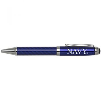 Carbon Fiber Ballpoint Twist Pen - Navy Midshipmen