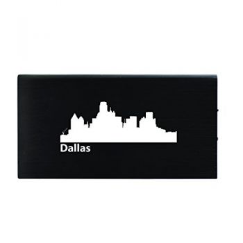 Quick Charge Portable Power Bank 8000 mAh - Dallas City Skyline