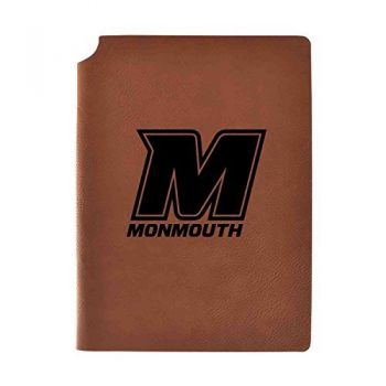 Leather Hardcover Notebook Journal - Monmouth Hawks
