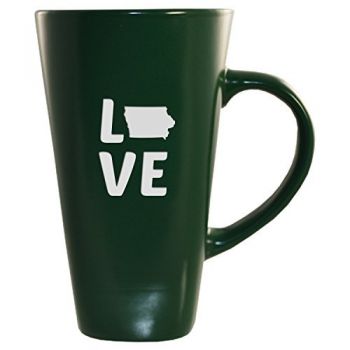 16 oz Square Ceramic Coffee Mug - Iowa Love - Iowa Love
