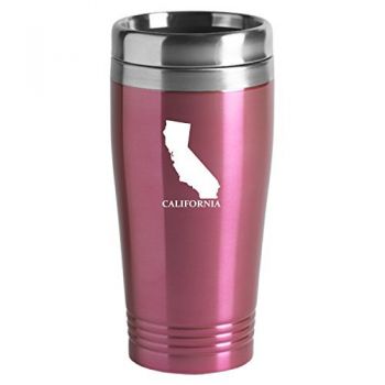 16 oz Stainless Steel Insulated Tumbler - California State Outline - California State Outline