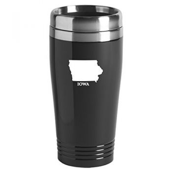 16 oz Stainless Steel Insulated Tumbler - Iowa State Outline - Iowa State Outline