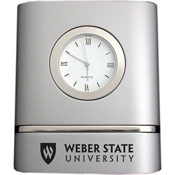 Modern Desk Clock - Weber State Wildcats