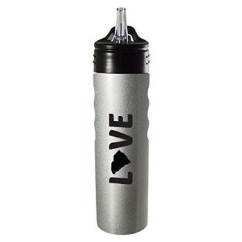 24 oz Stainless Steel Sports Water Bottle - South Carolina Love - South Carolina Love