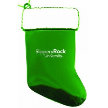 Pewter Stocking Christmas Ornament - Slippery Rock