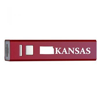 Quick Charge Portable Power Bank 2600 mAh - Kansas State Outline - Kansas State Outline