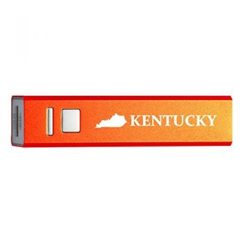 Quick Charge Portable Power Bank 2600 mAh - Kentucky State Outline - Kentucky State Outline