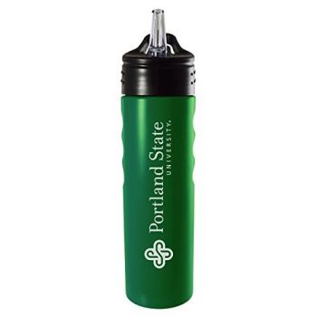 24 oz Stainless Steel Sports Water Bottle - Portland State 