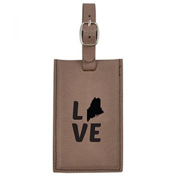 Travel Baggage Tag with Privacy Cover - Maine Love - Maine Love