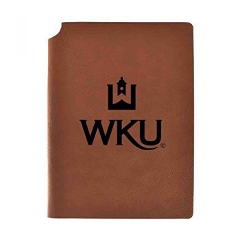 Leather Hardcover Notebook Journal - Western Kentucky Hilltoppers