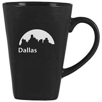 14 oz Square Ceramic Coffee Mug - Dallas City Skyline