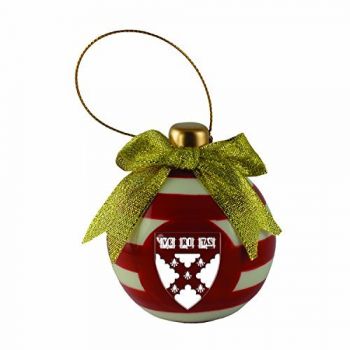 Ceramic Christmas Ball Ornament - Harvard Crimson