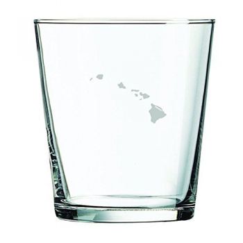 13 oz Cocktail Glass - Hawaii State Outline - Hawaii State Outline