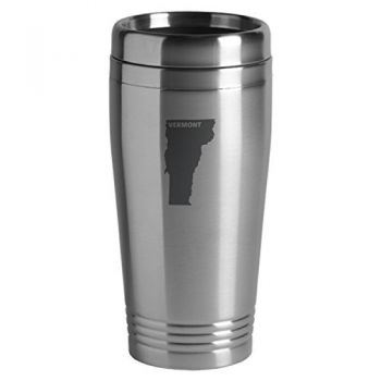 16 oz Stainless Steel Insulated Tumbler - Vermont State Outline - Vermont State Outline