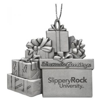 Pewter Gift Display Christmas Tree Ornament - Slippery Rock