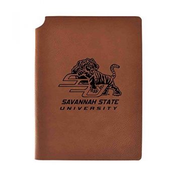 Leather Hardcover Notebook Journal - Savannah State Tigers