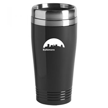 16 oz Stainless Steel Insulated Tumbler - Baltimore City Skyline