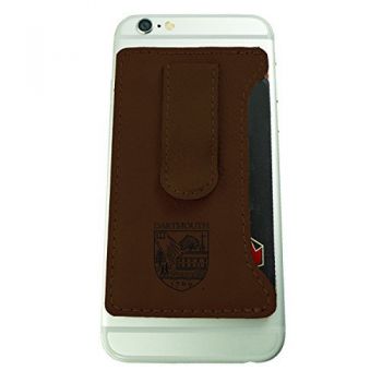 Cell Phone Card Holder Wallet with Money Clip - Dartmouth Moose
