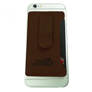 Cell Phone Card Holder Wallet with Money Clip - Jacksonville State Gamecocks