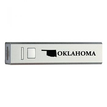 Quick Charge Portable Power Bank 2600 mAh - Oklahoma State Outline - Oklahoma State Outline
