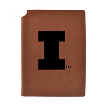 Leather Hardcover Notebook Journal - Illinois Fighting Illini