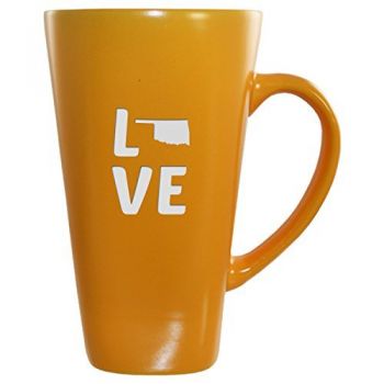 16 oz Square Ceramic Coffee Mug - Oklahoma Love - Oklahoma Love