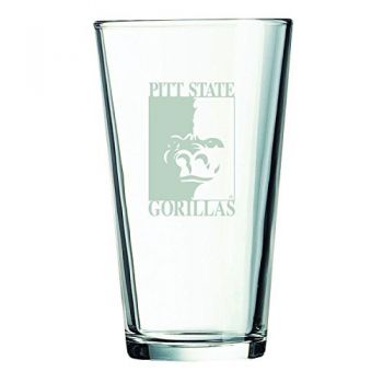 16 oz Pint Glass  - PITT State Gorillas