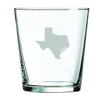 13 oz Cocktail Glass - Texas State Outline - Texas State Outline