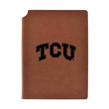 Leather Hardcover Notebook Journal - TCU Horned Frogs