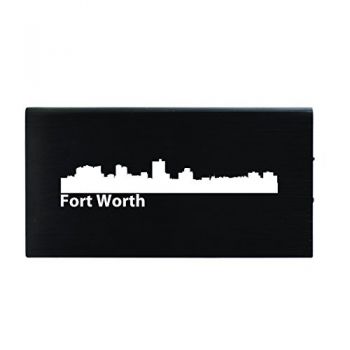 Quick Charge Portable Power Bank 8000 mAh - Fort Worth City Skyline