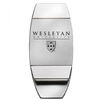 Stainless Steel Money Clip - Wesleyan University 