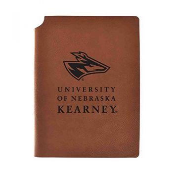 Leather Hardcover Notebook Journal - Nebraska-Kearney Loper