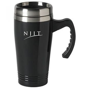 16 oz Stainless Steel Coffee Mug with handle - NJIT Highlanders