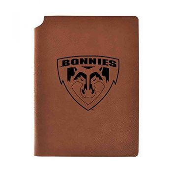 Leather Hardcover Notebook Journal - St. Bonaventure Bonnies