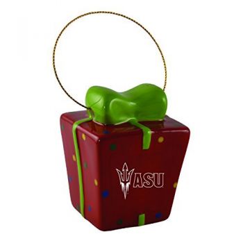 Ceramic Gift Box Shaped Holiday - ASU Sun Devils