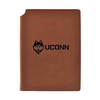 Leather Hardcover Notebook Journal - UConn Huskies