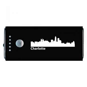 Quick Charge Portable Power Bank 5200 mAh - Charlotte City Skyline