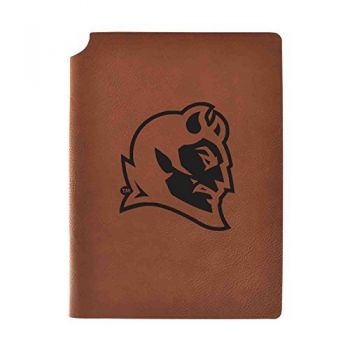 Leather Hardcover Notebook Journal - Central Connecticut Blue Devils