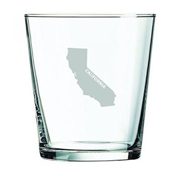13 oz Cocktail Glass - California State Outline - California State Outline