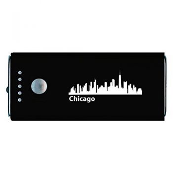 Quick Charge Portable Power Bank 5200 mAh - Chicago City Skyline