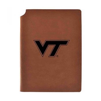 Leather Hardcover Notebook Journal - Virginia Tech Hokies
