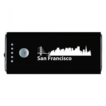 Quick Charge Portable Power Bank 5200 mAh - San Francisco City Skyline