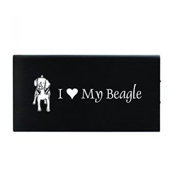 Quick Charge Portable Power Bank 8000 mAh  - I Love My Beagle