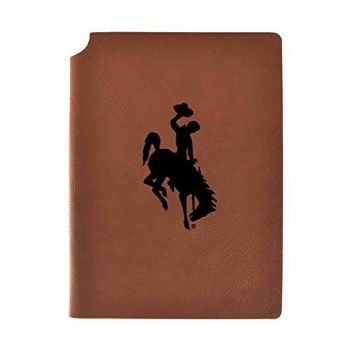 Leather Hardcover Notebook Journal - Wyoming Cowboys