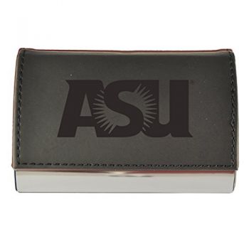 PU Leather Business Card Holder - ASU Sun Devils
