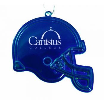 Football Helmet Pewter Christmas Ornament - Canisius Golden Griffins
