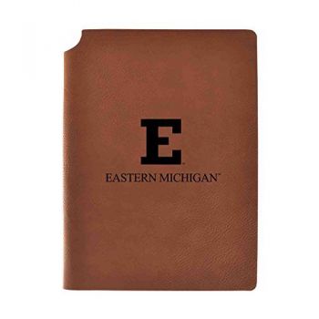 Leather Hardcover Notebook Journal - Eastern Michigan Eagles